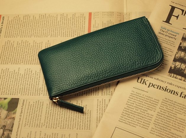 金運を上げる緑の財布（財布レジさっと）